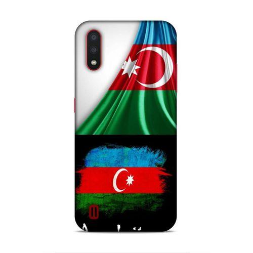 Samsung Galaxy A01 Uyumlu Kılıf Azarbaijan (13) Silikon Kap Bayraklar