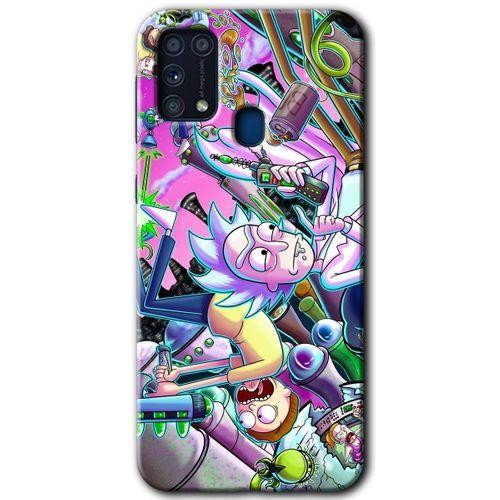 Samsung Galaxy M31 Kılıf Baskılı Kapak - Graffiti Çizgi Film +Tam Ekran Koruyucu