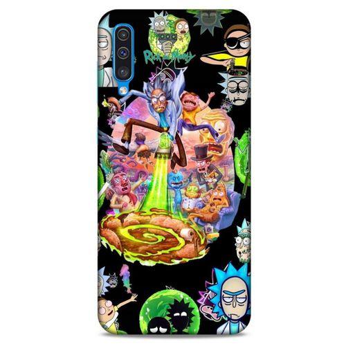 Samsung Galaxy A50 Uyumlu Kılıf Rick And Morty (39) Liquid Crystal Kılıf Shadow Council