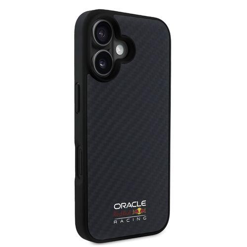 Apple iPhone 16 Kılıf Redbull Orjinal Lisanslı M-safe Şarj Özellikli Karbon Fiber Tasarımlı Parlayan Logolu Kapak