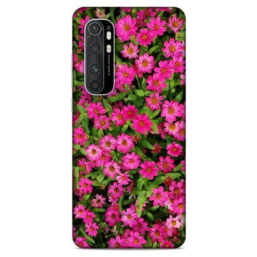 Lopard Xiaomi Mi Note 10 Lite Uyumlu Kılıf Bahar (40) Fit Silikon Kılıf Koyu Pembe