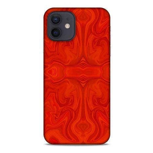 Mermer Desenli (39) Tema Liquid Crystal Kılıf Falu Kırmızı Apple iPhone 12 Kılıf