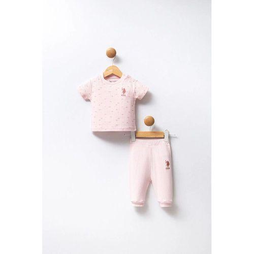 U.S Polo Bebek 2'Li Takım USB2456 Pudra