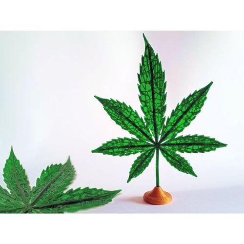 Gerçekçi Sanatsal Marihuana Yaprağı (Bu ürün Sadece Plastik parçadır - Almadan Önce Soru Sorabilirsiniz)