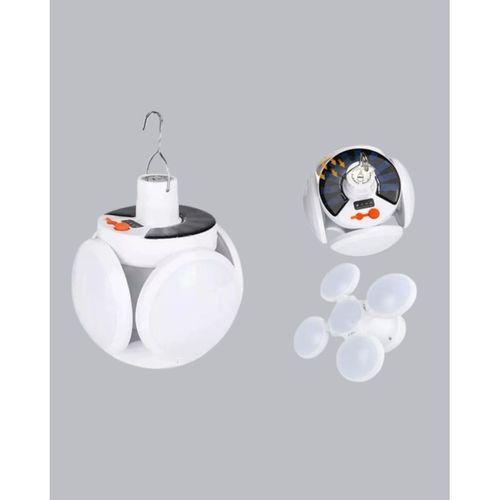 Solar Güneş Enerjili Ve Usb Şarjlı 5 Kanatlı Led Kamp Lambası