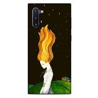 Samsung Galaxy Note 10 Kılıf Depresyon (1) Kılıfı Kahverengi Bordo