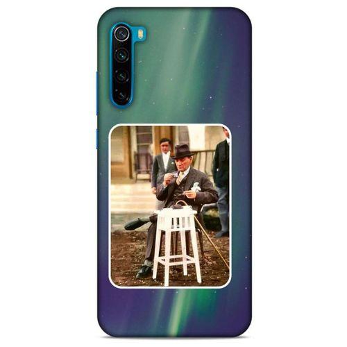 Xiaomi Redmi Note 8T Kılıf Atatürk (21) Koruyucu Kapak Yeşil Gökyüzü