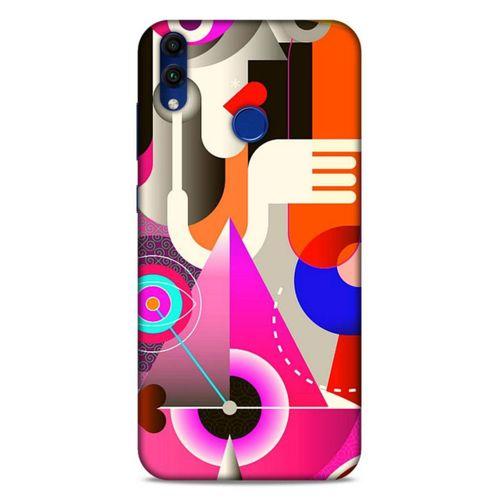 Lopard Huawei Honor 8C Uyumlu Kılıf Soyut Sanat (17) Baskılı Tasarım Kılıf