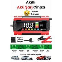 12v 8a Akıllı Akü Şarj Cihazı 12v 8a Lcd Ekranlı Pulse Repair Otomatik Akü Şarj & Desülfatör