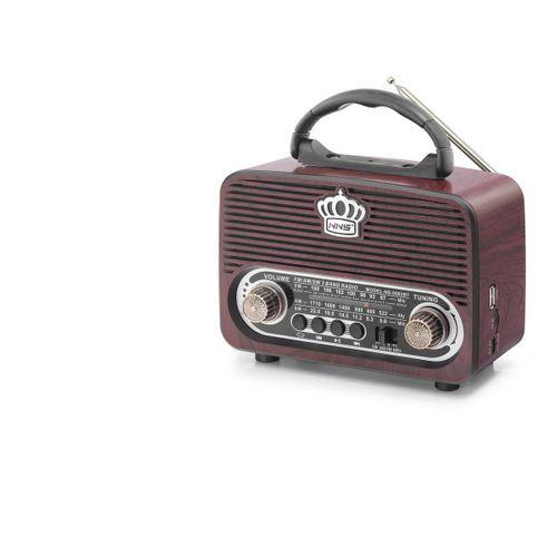 Bluetooth Nostaljik Hoparlör Fm 18 X 9.6 X 13.8 Cm NS8092BT