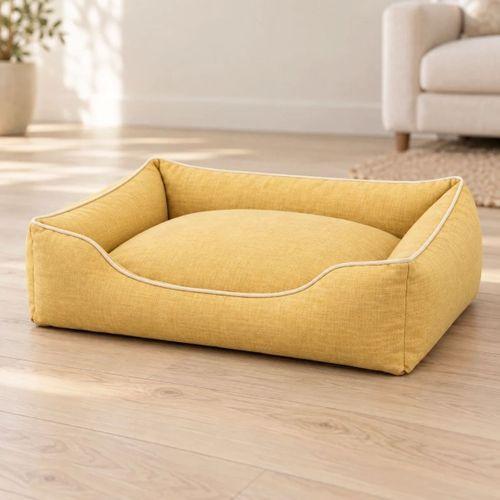 Kedi Köpek Yatağı Vera Premium Yatak - Hardal / Large