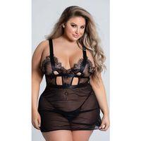 Özel Tasarım Büyük Beden Göğüs Altı Şeritli Askılı Fantezi Gecelik