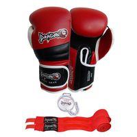Dragon 6 Boks Eldiveni Kick Boks Muay Thai Eldiveni Bandaj Ve Dişlik 3'lü Set
