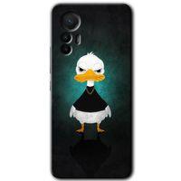 Potkal Hediye Fabrikası Xiaomi Mi 12 Lite HD Baskılı Kılıf + 9D Tam Ekran Koruyucu - Angry Duck