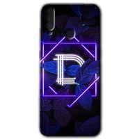 General Mobile GM 10 Kılıf HD Desen Baskılı Arka Kapak - Dark Neon Yaprak D Harfi