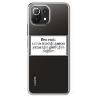 Xiaomi Mi 11 Lite Kılıf HD Yazı Baskılı Silikon Arka Kapak - Yazı 10