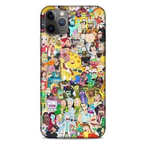 Apple Iphone 11 Pro Max Uyumlu Kılıf Rick And Morty (36) Glitter Kılıf Cop Morty