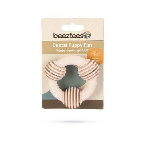 Beeztees Yavru Köpek Diş Oyuncağı, İçi Dolu Halka, Kauçuk, Pembe, 8cm
