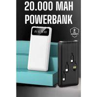 Powerbank 20.000 Mah Dijital Göstergeli Lcd Ekran Uzun Pil Ömrü
