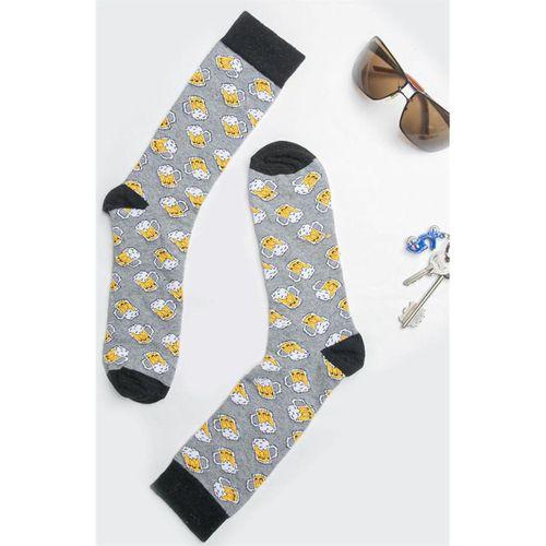 Bira Kupa Desenli Çorap Uzun Çorap Clb