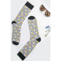 Bira Kupa Desenli Çorap Uzun Çorap Clb