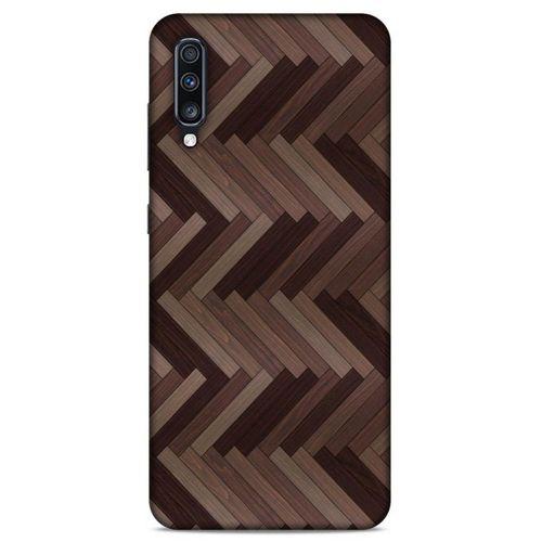 Lopard Samsung Galaxy A70s Uyumlu Kılıf Wood'X (33) Hybrid Kılıf Baskılı