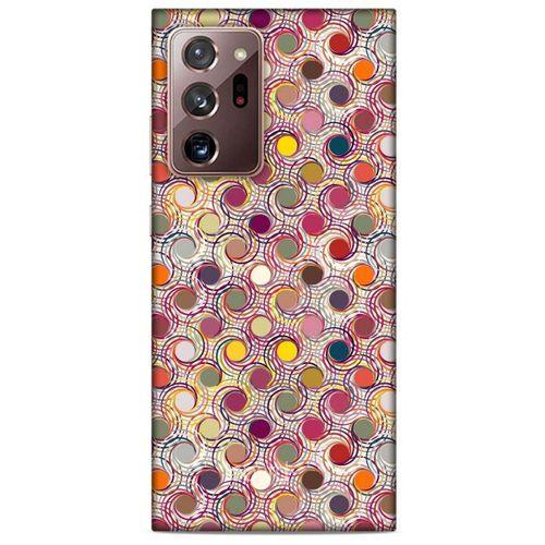 Samsung Galaxy Note 20 Ultra Kılıf Pastel Renkler (36) Glitter Kılıf Sarı Pembe