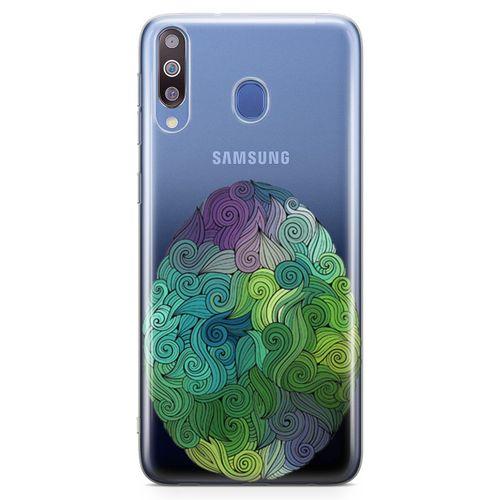 Samsung Galaxy M30 Kılıf Tüylü Yumurta Arka Kapak Koruma Desenli Full Koruyucu