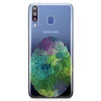Samsung Galaxy M30 Kılıf Tüylü Yumurta Arka Kapak Koruma Desenli Full Koruyucu