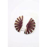 Derili Küpe - Bordo