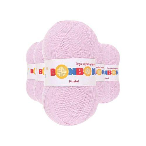 5 Adet Kristal El Örgü Lif İpi Lila 98332 - bonbon mudanis