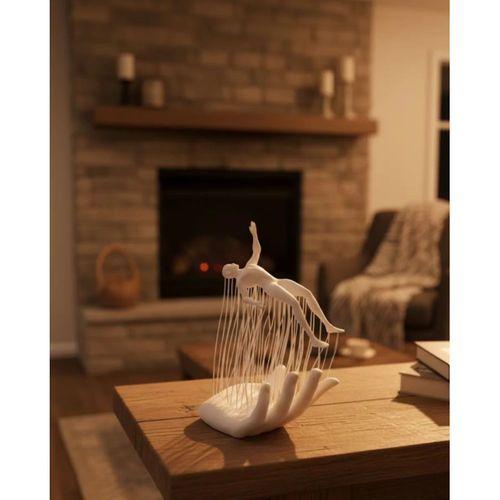 3d El İnsan Figürü Beyaz İskandinav Tarzı Dekoratif Obje