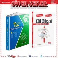 Aydın Yayınları 10. Sınıf Fizik Ödev Fasikülleri ve AKM Dil Bilgisi Soru Bankası Seti 2 Kitap