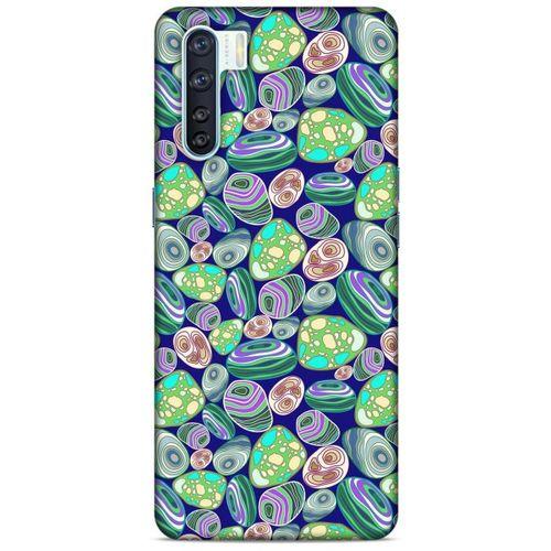 Oppo A91 Kılıf Baskılı Özel Seri Taşlı (15) Antişok Kılıf