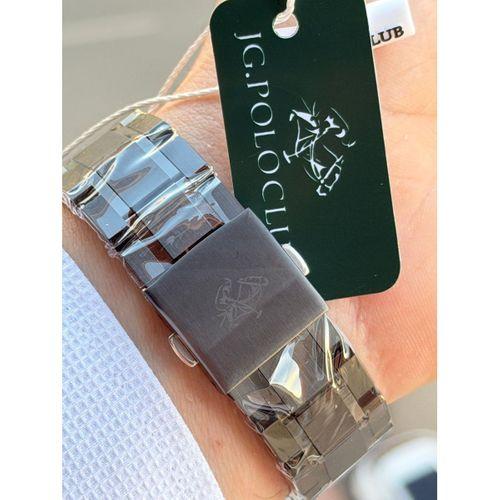 JG.Polo Club İtalyan Tasarım Bileklik Hediyeli Çelik Kordon 2 Yıl Garantili Erkek Kol Saati 04414.4