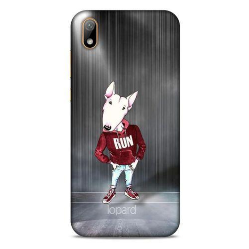 Huawei Y5 2019 Kılıf FunnyMaX (41) Tank Kılıf Gri Bull Teriyer