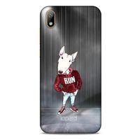 Huawei Y5 2019 Kılıf FunnyMaX (41) Tank Kılıf Gri Bull Teriyer