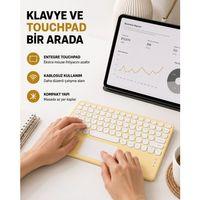 Bluetooth Klavye – Kablosuz, Sessiz Tuşlu, Android İos Windows Uyumlu, Kompakt Taşınabilir Tasarım