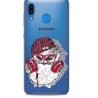 Zoologix (33) Samsung Galaxy A20s Şeffaf Kılıf Silikon Desenli