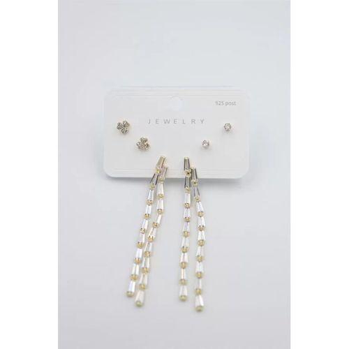 Çoklu Set Küpe - Altın