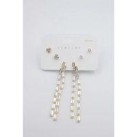 Çoklu Set Küpe - Altın