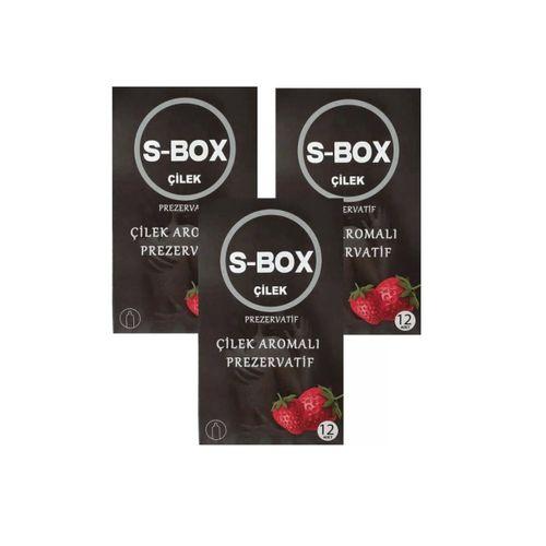Çilek Aromalı Kondom 12 Li Paket 3 Adet (3x12)