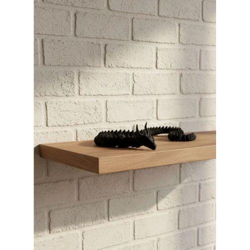 Siyah Hareketli Ejderha Figürü Esnek Gövdeli Dekoratif Tasarım 60 Cm