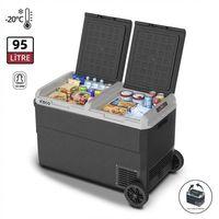 ICECO MCD95D 12/24Volt 95 Litre Kompresörlü Çift Bölmeli Tekerlekli Outdoor Oto Buzdolabı/Dondurucu