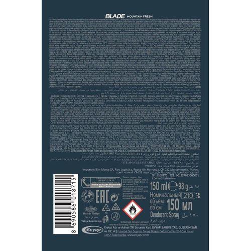 Mountain Fresh Erkek Deodorant 150ml Leke Bırakmaz