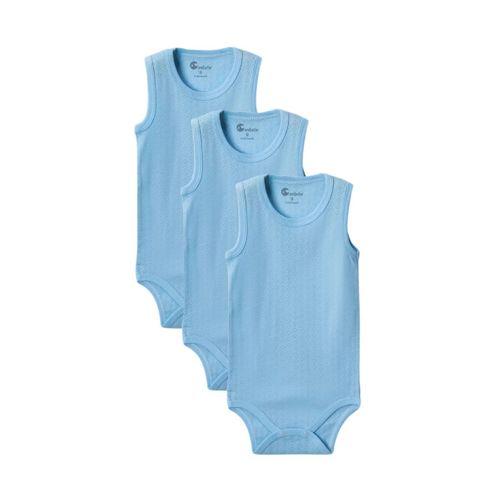 Mavi Askılı Body Zıbın 7-12 YAŞ Çocuklar İçin (3 ADET) Alttan Çıtçıtlı Özel Gereksinimli-D