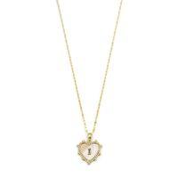 Sedefli Kalp Kolye - Altın