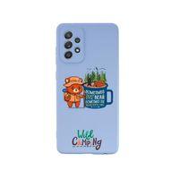 Samsung A32 Wild Camping Premium Silikonlu Lila Telefon Kılıfı