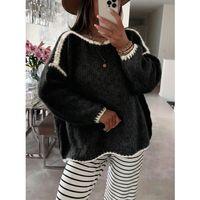 Kadın Uzun Kollu Kayık Yaka Triko Bluz