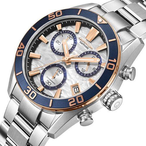 Quantum PWG1199.530 Quartz Çelik Gri Safir Cam 10 ATM 41 mm Erkek Kol Saati